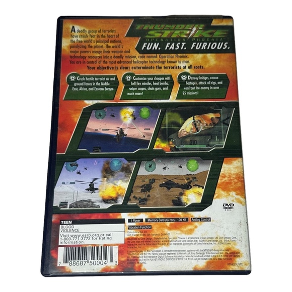 Playstation 2 Thunderstrike: Operation Phoenix (Sony, PS2 2001) READ - Picture 3 of 3
